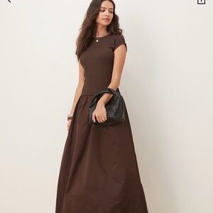 Elegant Brown Maxi Dress